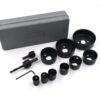 Versatile 12 pcs hole saw kit for various tasks.